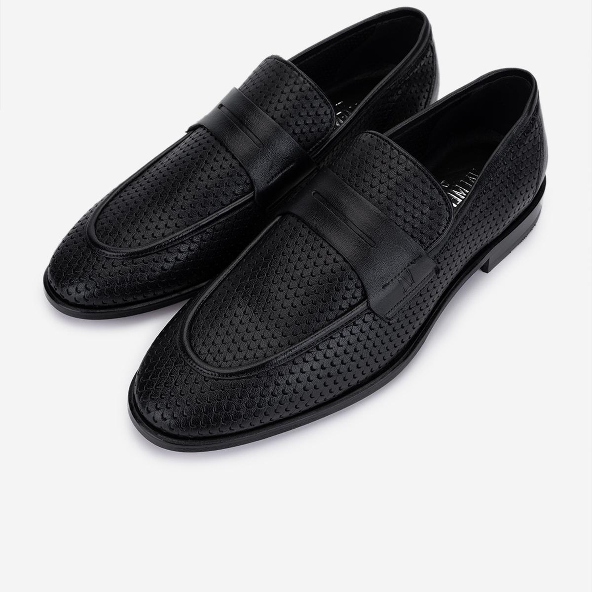 Valmenti Erkek Hakiki Deri Siyah Loafer Ayakkabı