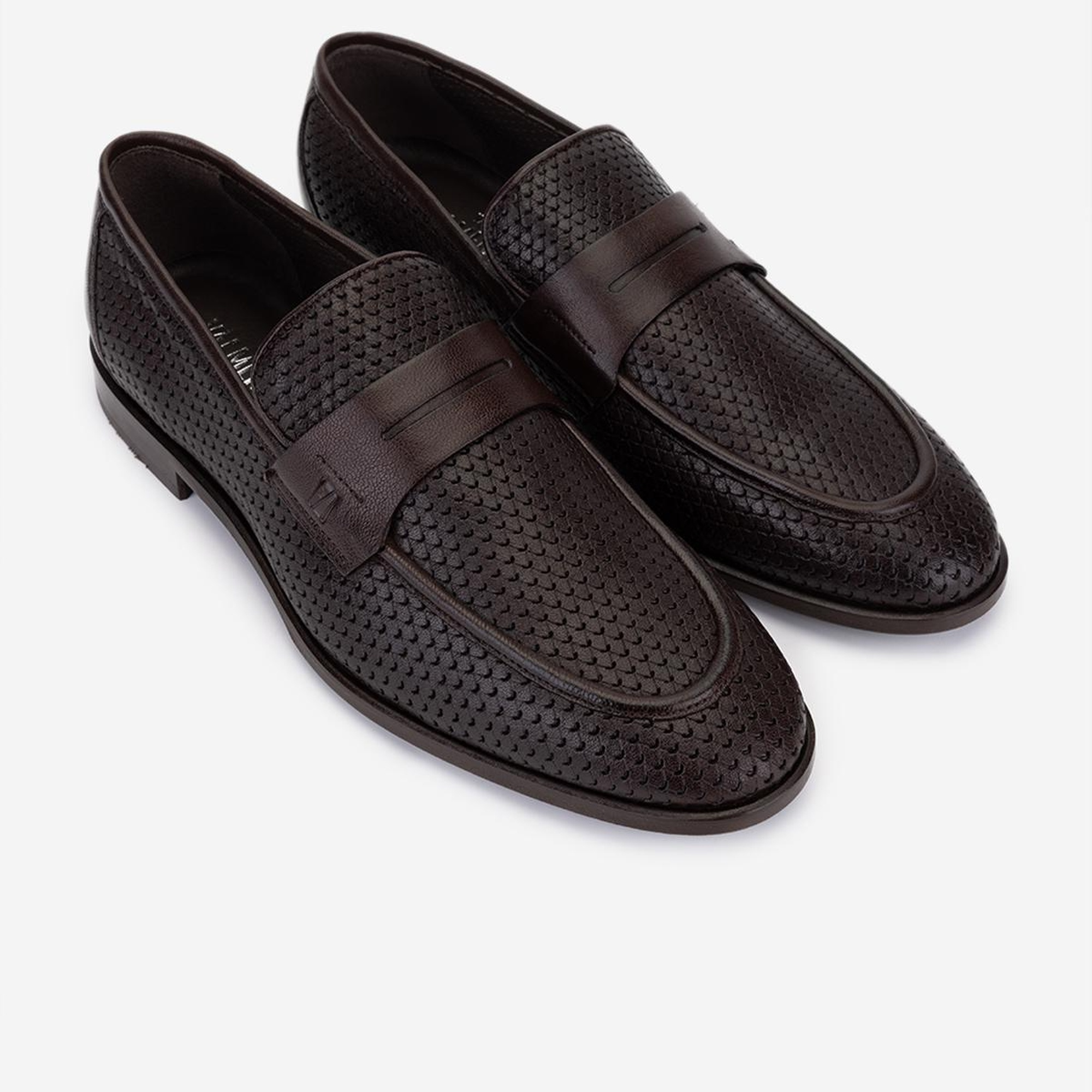 Valmenti Erkek Hakiki Deri Kahverengi Loafer Ayakkabı