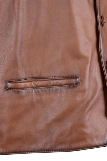  Tamer Tanca Erkek Hakiki Deri Taba Yelek Deri Mont