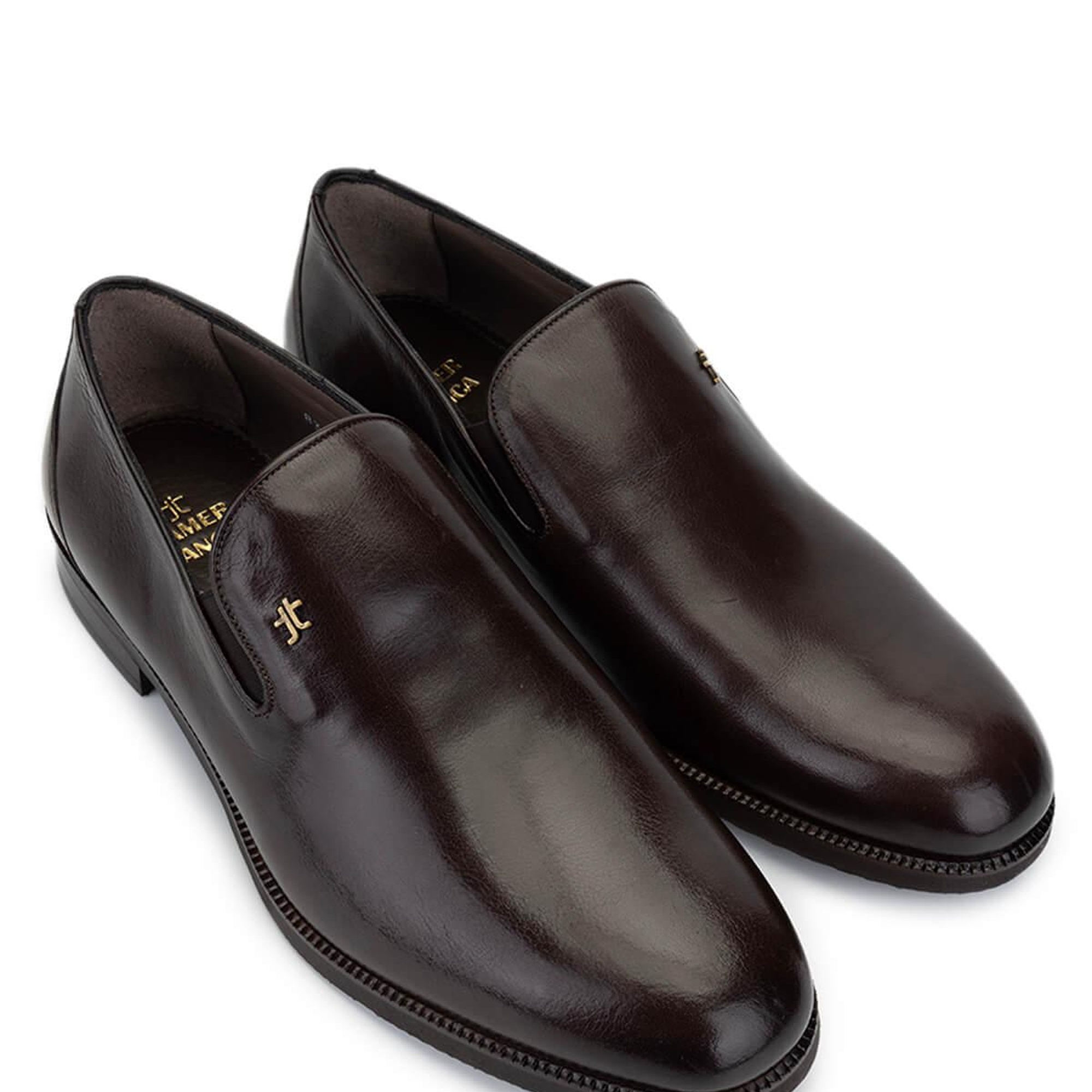 Tamer Tanca Erkek Hakiki Deri Kahverengi Loafer Ayakkabı