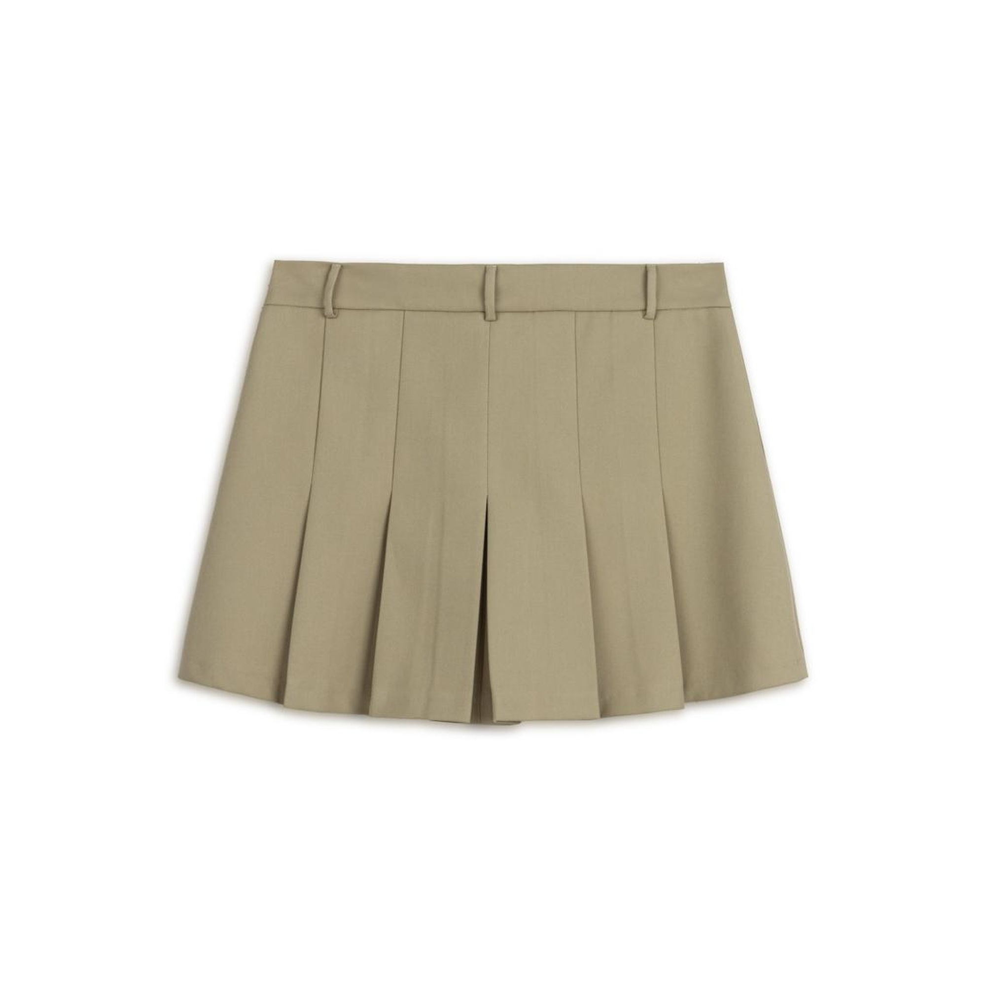 Pileli Mini Şort Etek