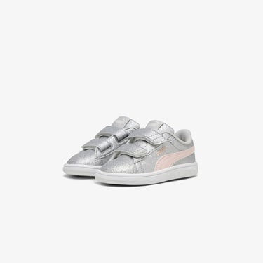  Puma Smash 3.0 Glit Glam V In Çocuk Gri Spor Ayakkabı