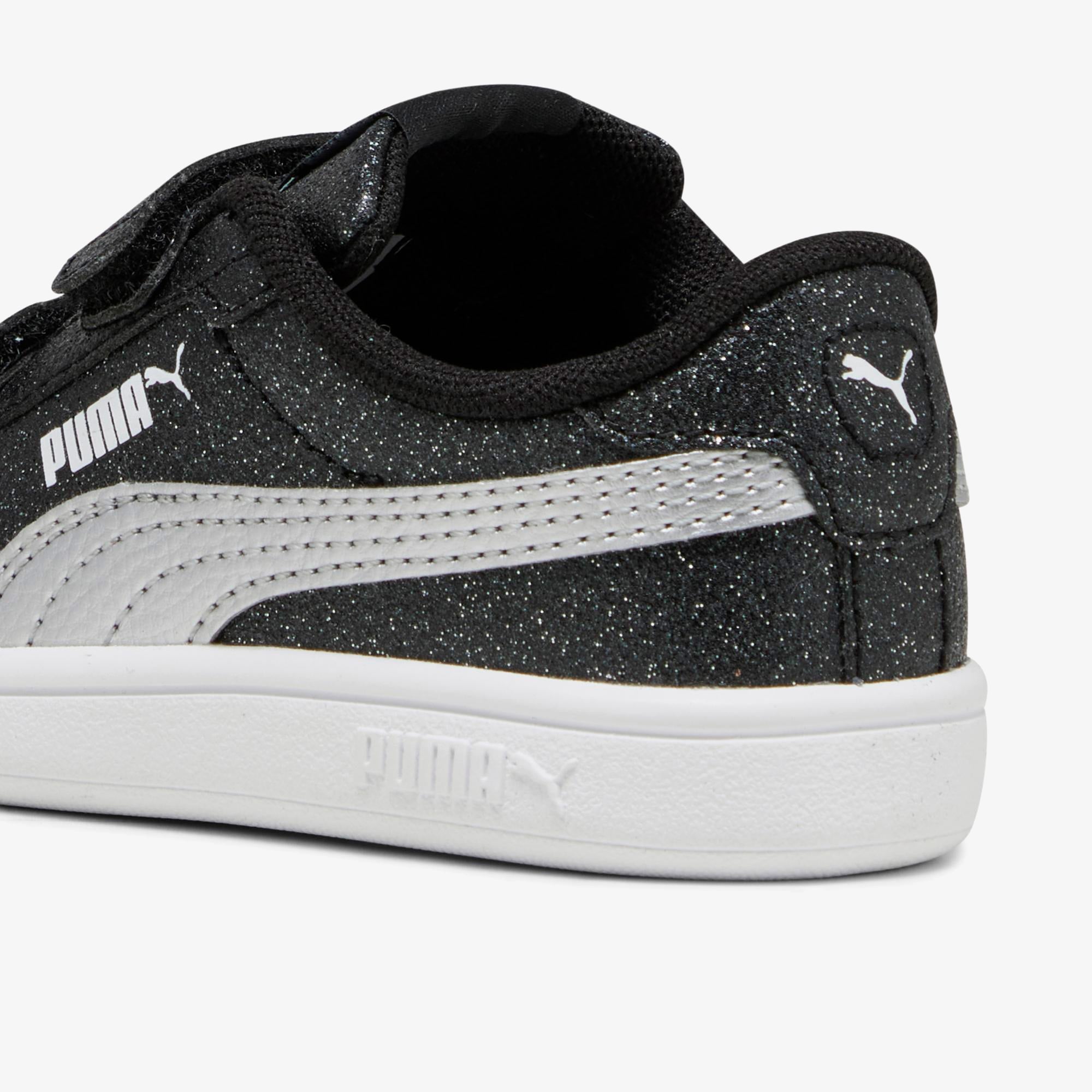 Puma Smash 3.0 Glit Glam V In Çocuk Siyah Spor Ayakkabı