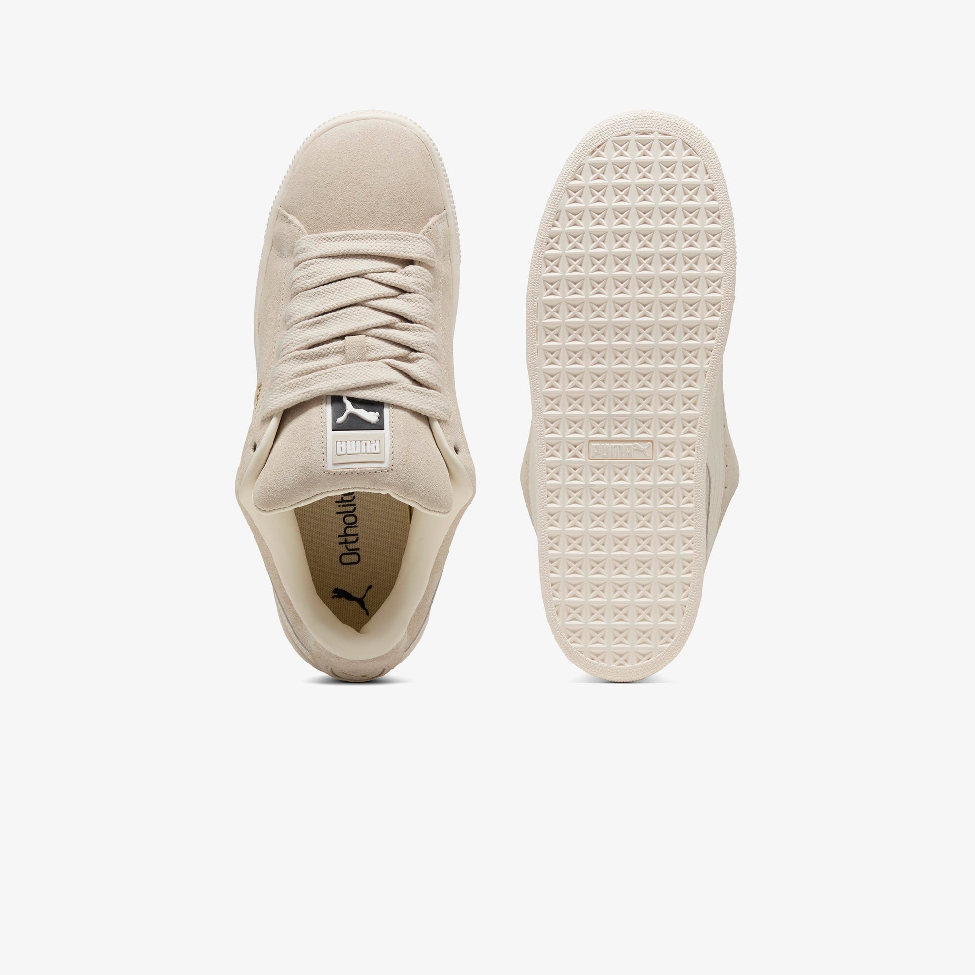 Puma Suede XL Unisex Krem Spor Ayakkabı