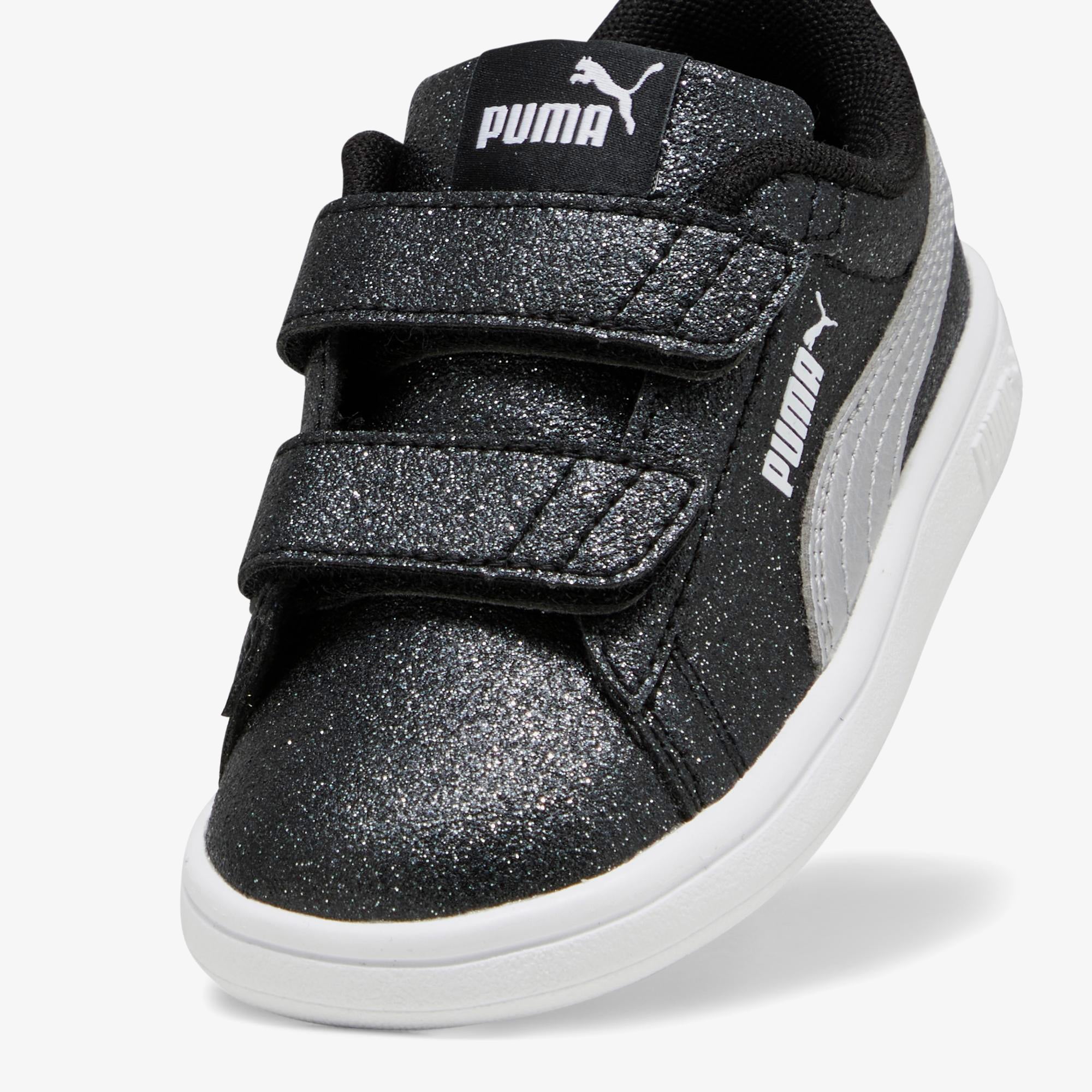 Puma Smash 3.0 Glit Glam V In Çocuk Siyah Spor Ayakkabı