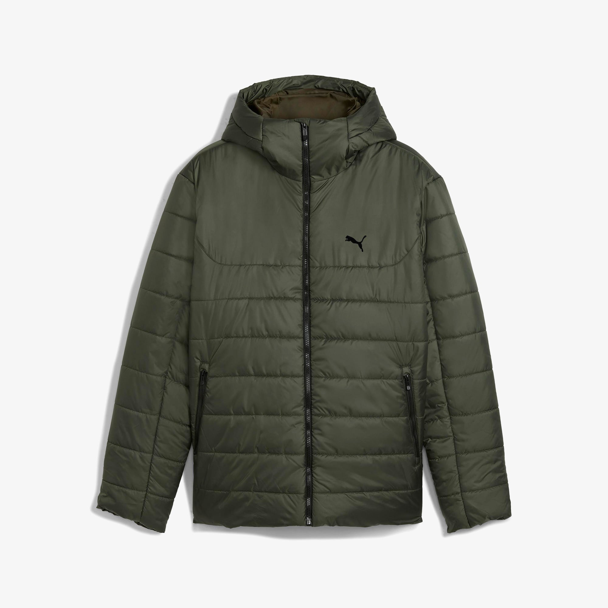 Puma Ess Hooded Padded Erkek Haki Ceket