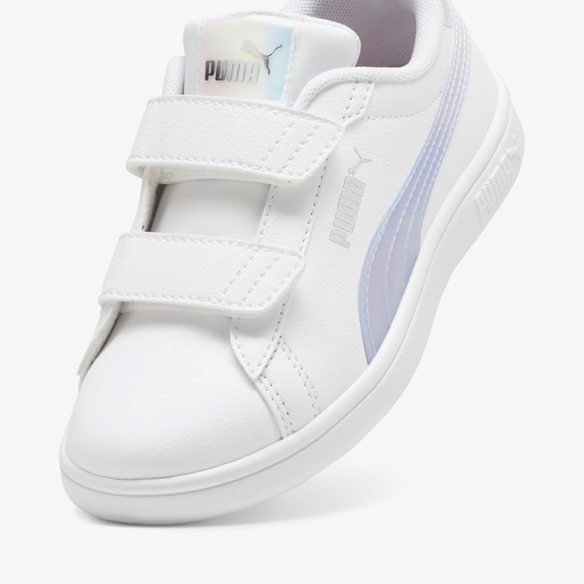 Puma  Smash 3.0 Holo 2.0 V PS Çocuk Beyaz Spor Ayakkabı