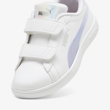  Puma  Smash 3.0 Holo 2.0 V PS Çocuk Beyaz Spor Ayakkabı