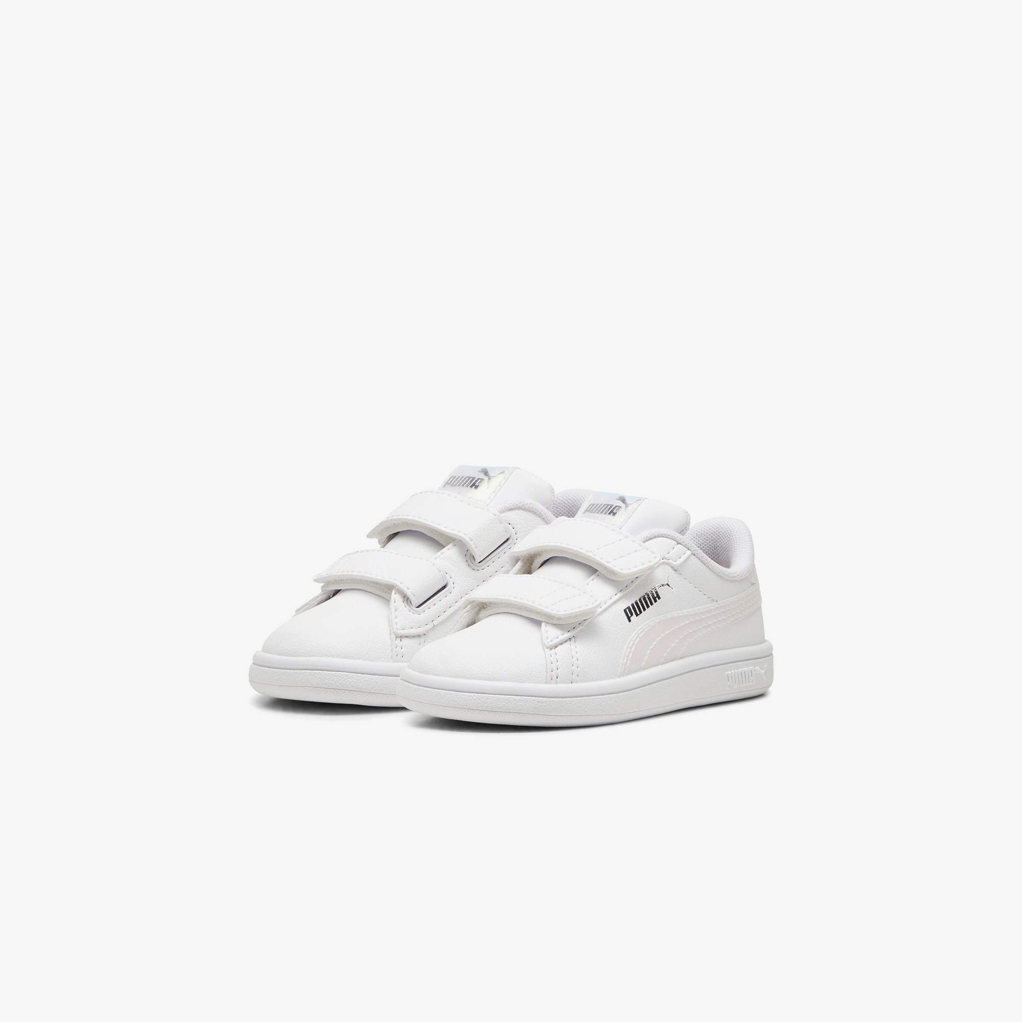 Puma  Smash 3.0 Holo 2.0 VInf Çocuk Beyaz Spor Ayakkabı