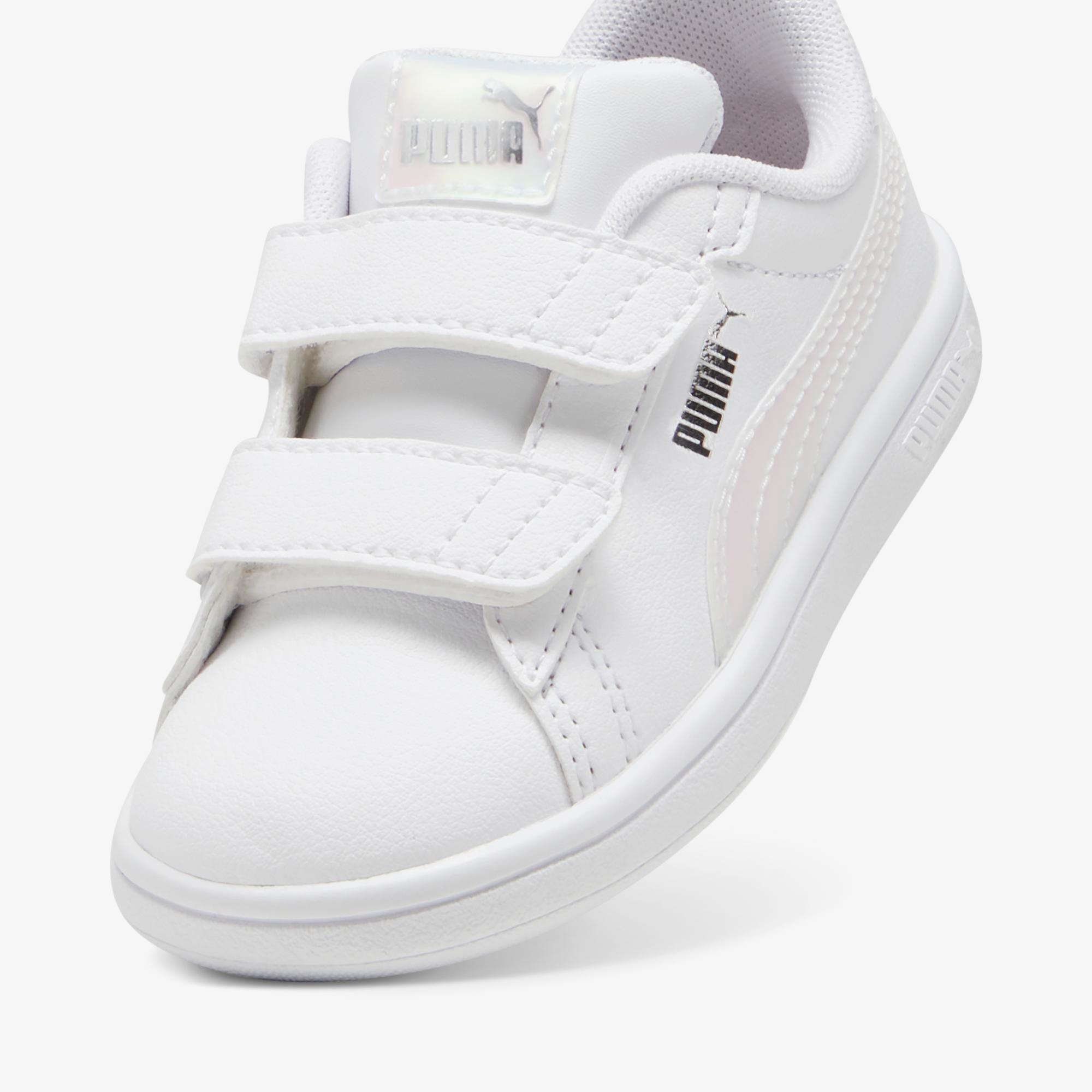 Puma  Smash 3.0 Holo 2.0 VInf Çocuk Beyaz Spor Ayakkabı