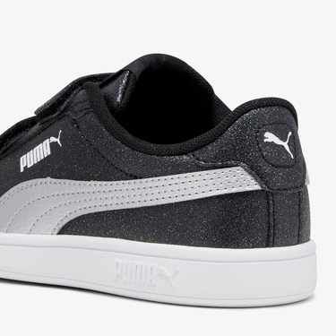  Puma Smash 3.0 Gliz Glam V PS Çocuk Siyah Spor Ayakkabı
