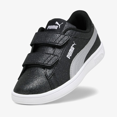  Puma Smash 3.0 Gliz Glam V PS Çocuk Siyah Spor Ayakkabı