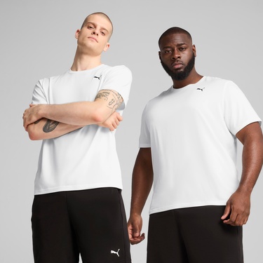  Puma M Tad Essentialential Solid Cat Erkek Beyaz T-Shirt