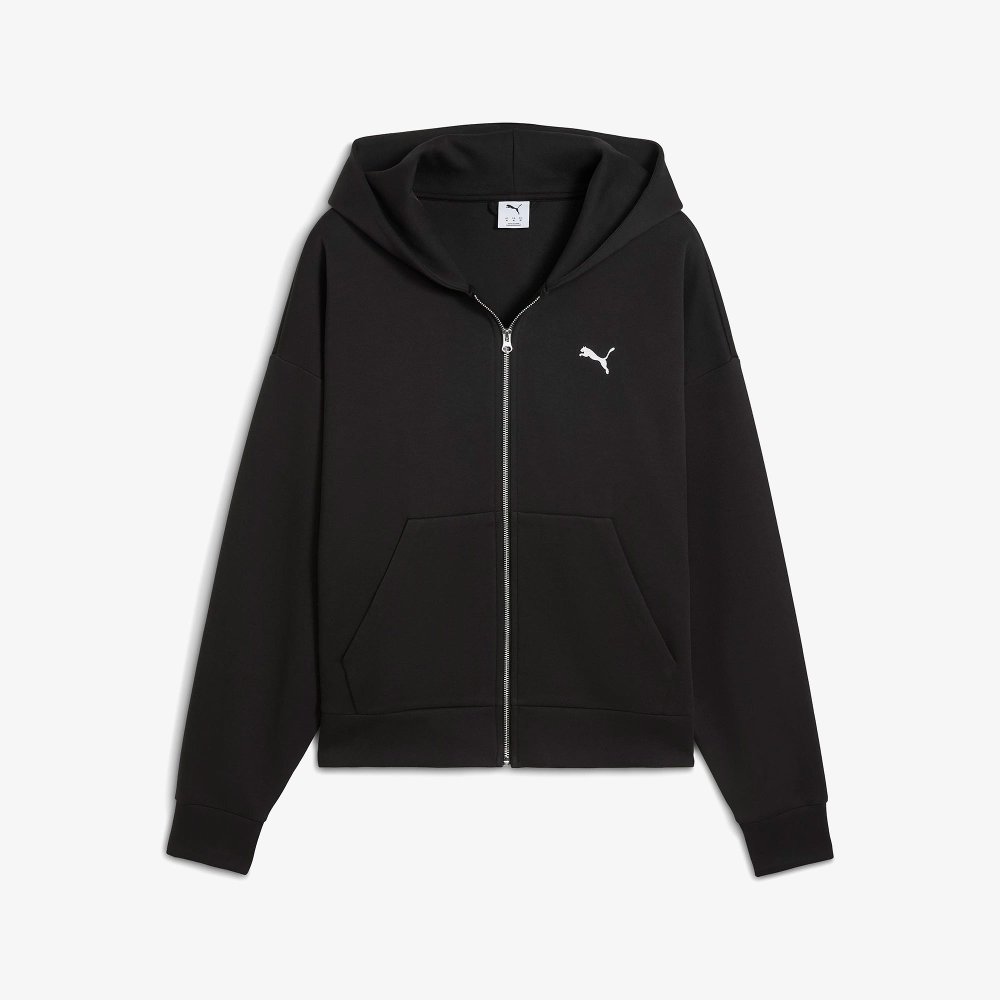 Puma Wardrobe Essential Full-Zip  Erkek Siyah Sweatshirt