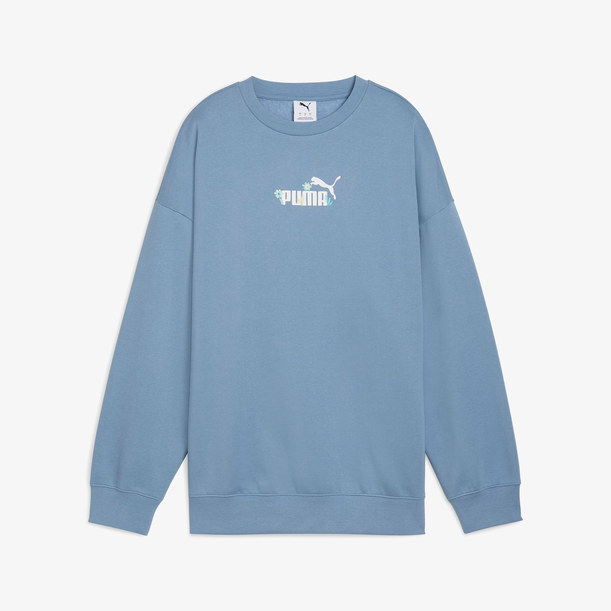 Puma Essential NATURE 2.0  Crew Kadın Mavi Sweatshirt