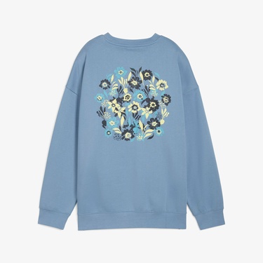  Puma Essential NATURE 2.0  Crew Kadın Mavi Sweatshirt