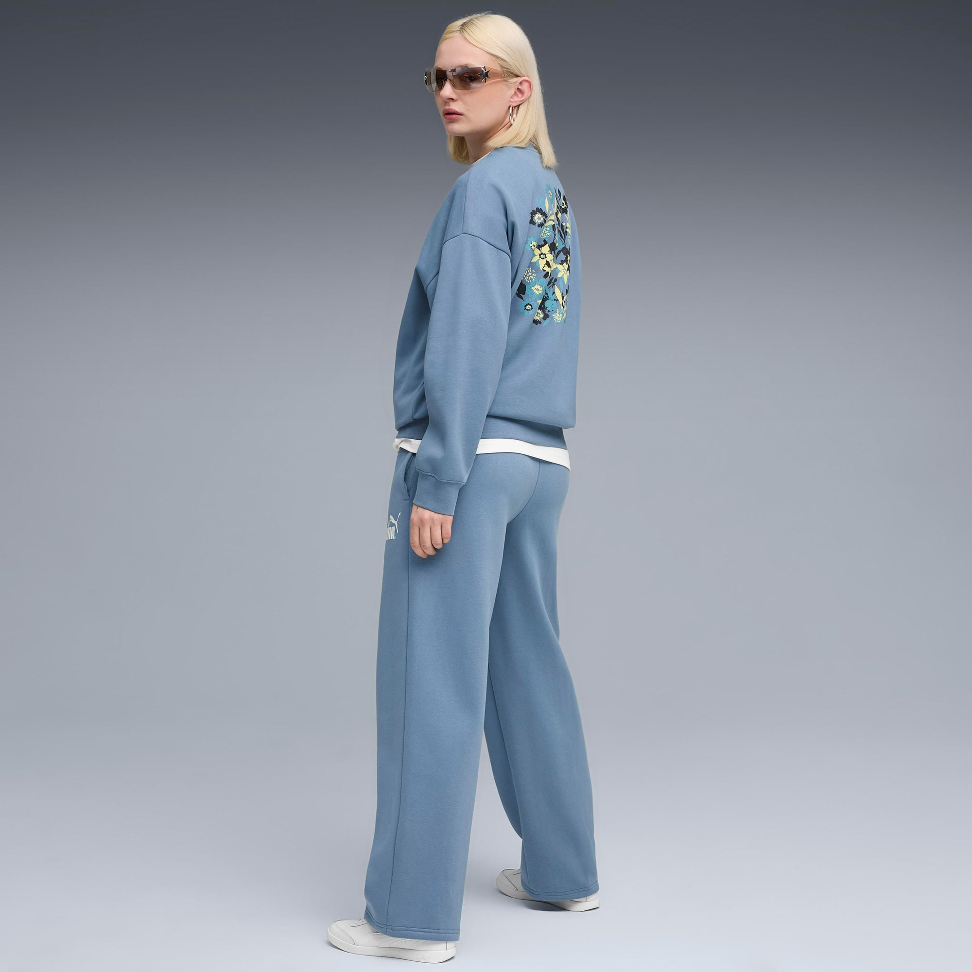 Puma Essential NATURE 2.0  Crew Kadın Mavi Sweatshirt