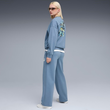  Puma Essential NATURE 2.0  Crew Kadın Mavi Sweatshirt