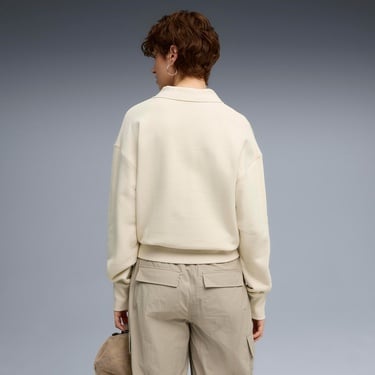  Puma Premium Essential Polo Crew Kadın Siyah Sweatshirt