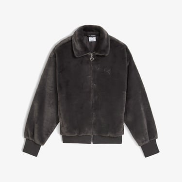  Puma Soft Fleece  Kadın Koyu Gri Ceket