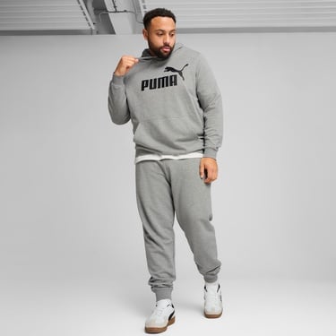  Puma Essential No. 1 Logo  Erkek Gri Sweatshirt