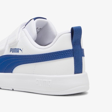  Puma Courtflex V3 V PS Çocuk Beyaz Spor Ayakkabı