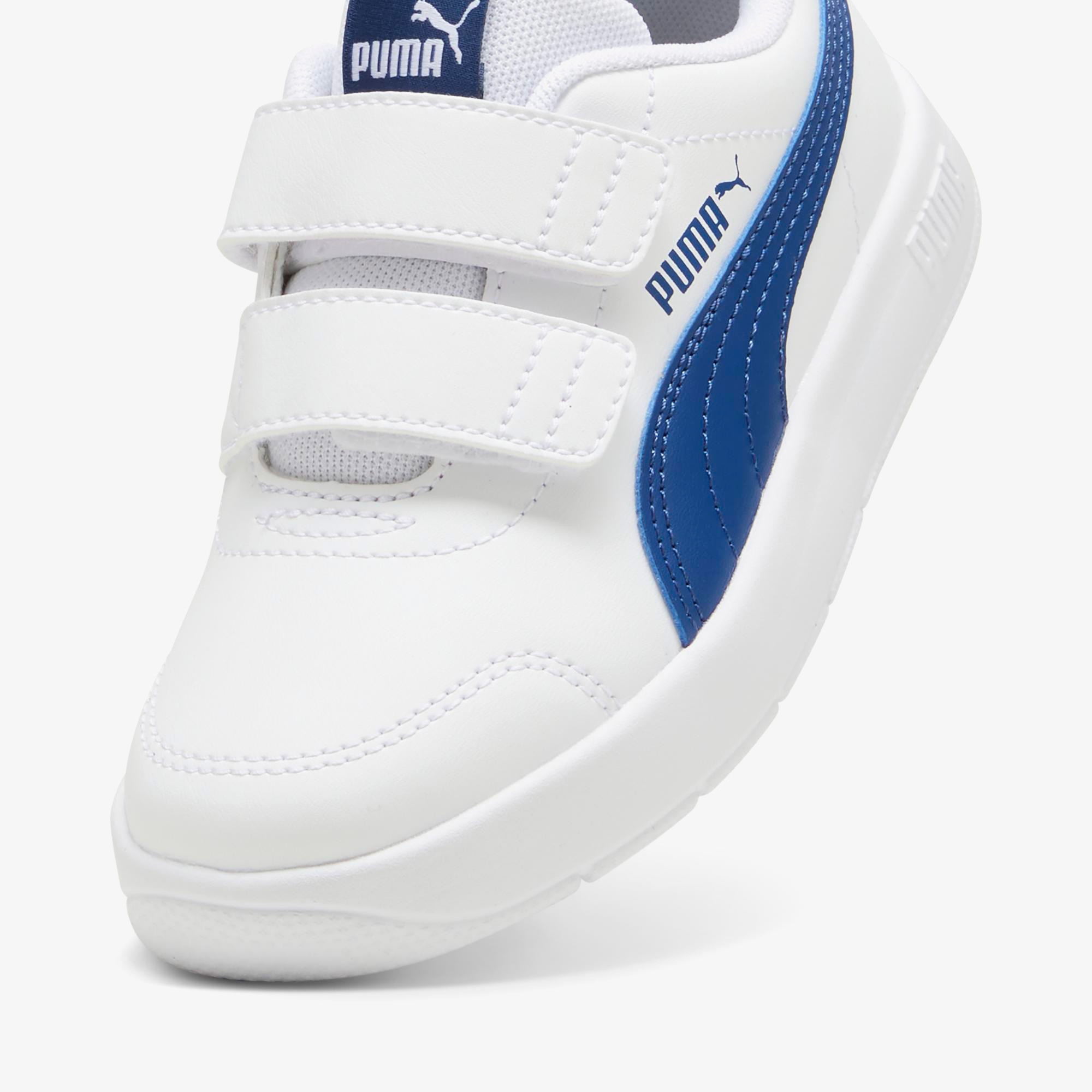 Puma Courtflex V3 V PS Çocuk Beyaz Spor Ayakkabı