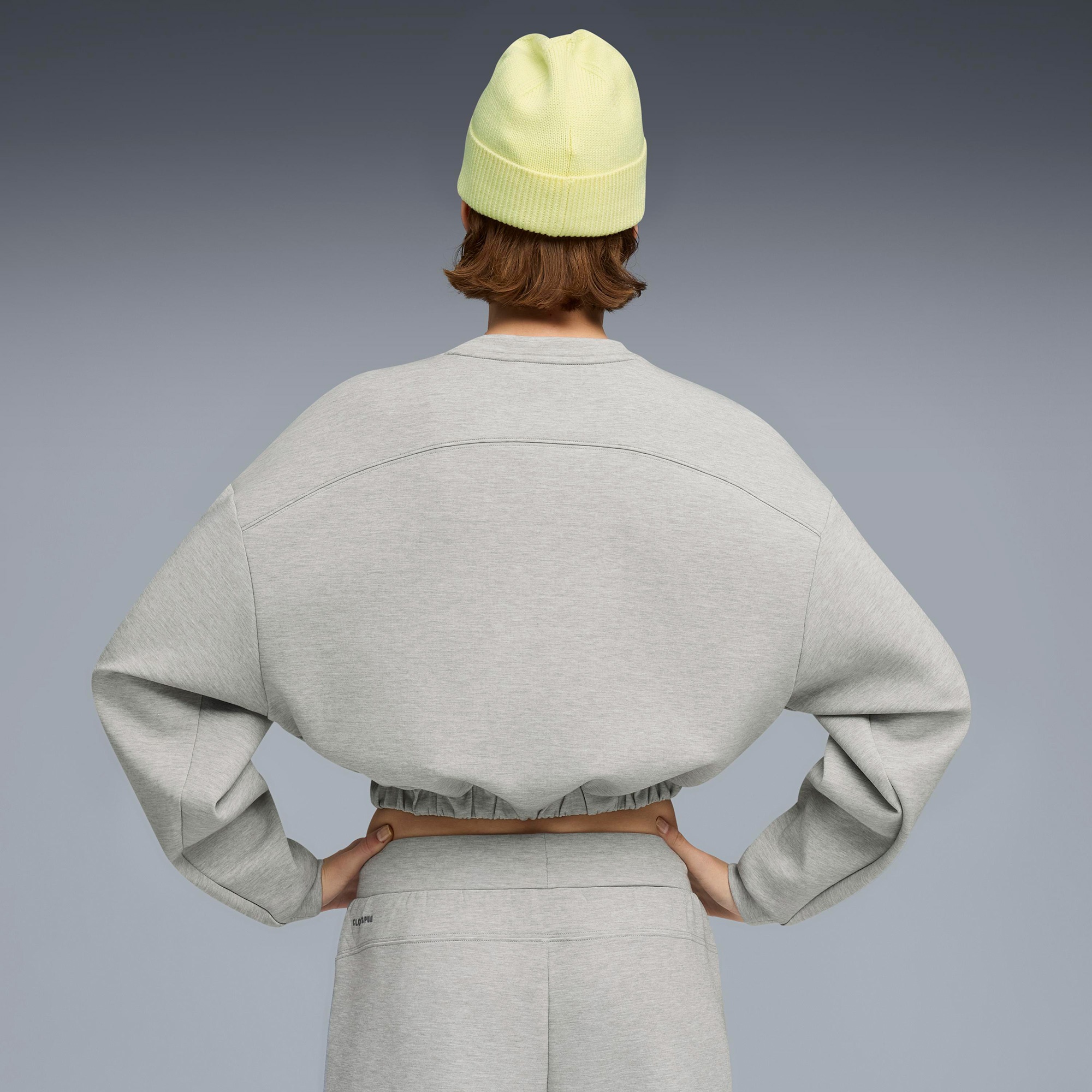 Puma W Cloudspun Crew Kadın Gri Sweatshirt