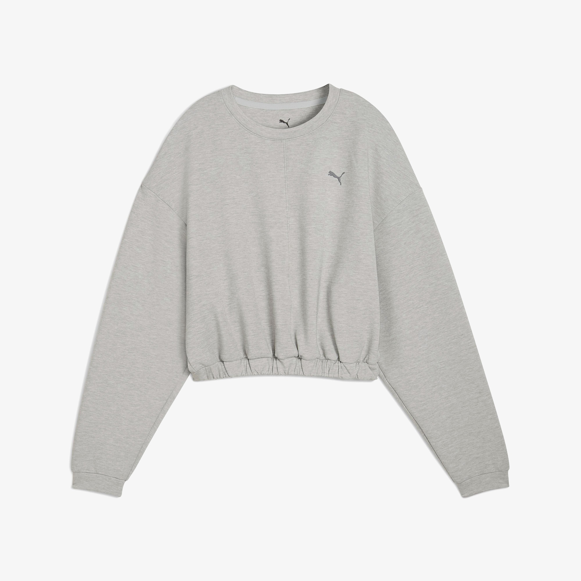Puma W Cloudspun Crew Kadın Gri Sweatshirt