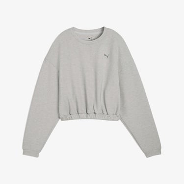  Puma W Cloudspun Crew Kadın Gri Sweatshirt