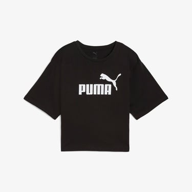  Puma Essential Cropped No. 1 Logo  Kadın Siyah T-Shirt