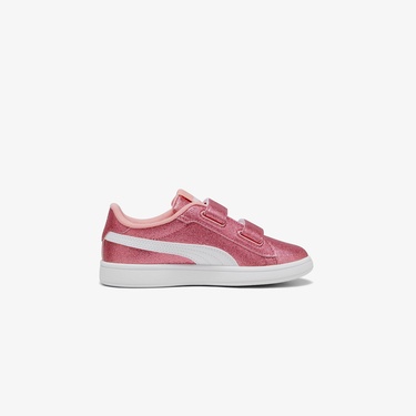  Puma Smash 3.0 Gliz Glam V PS Çocuk Pembe Spor Ayakkabı