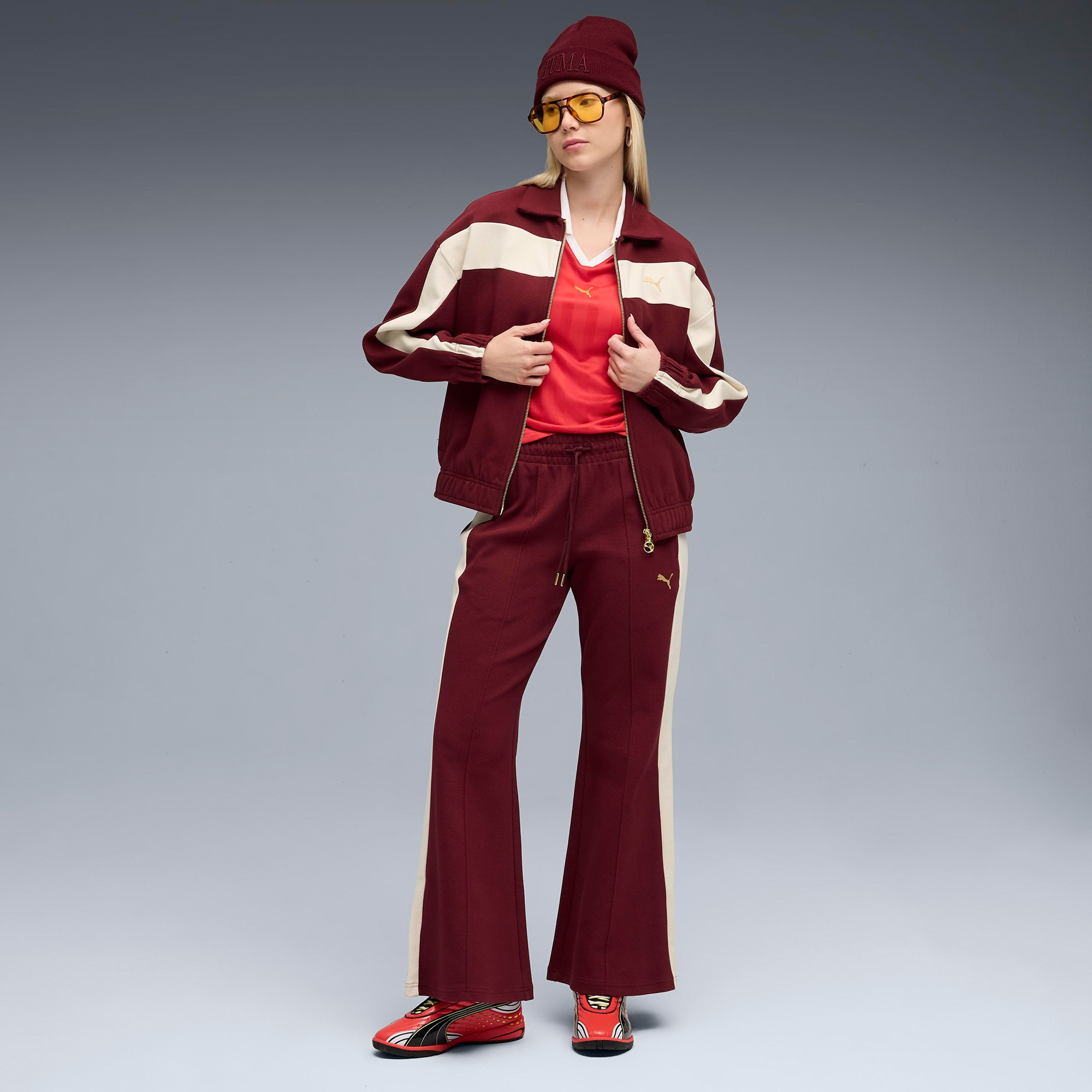 Puma T7 Relaxed Track  Kadın Kırmızı Ceket