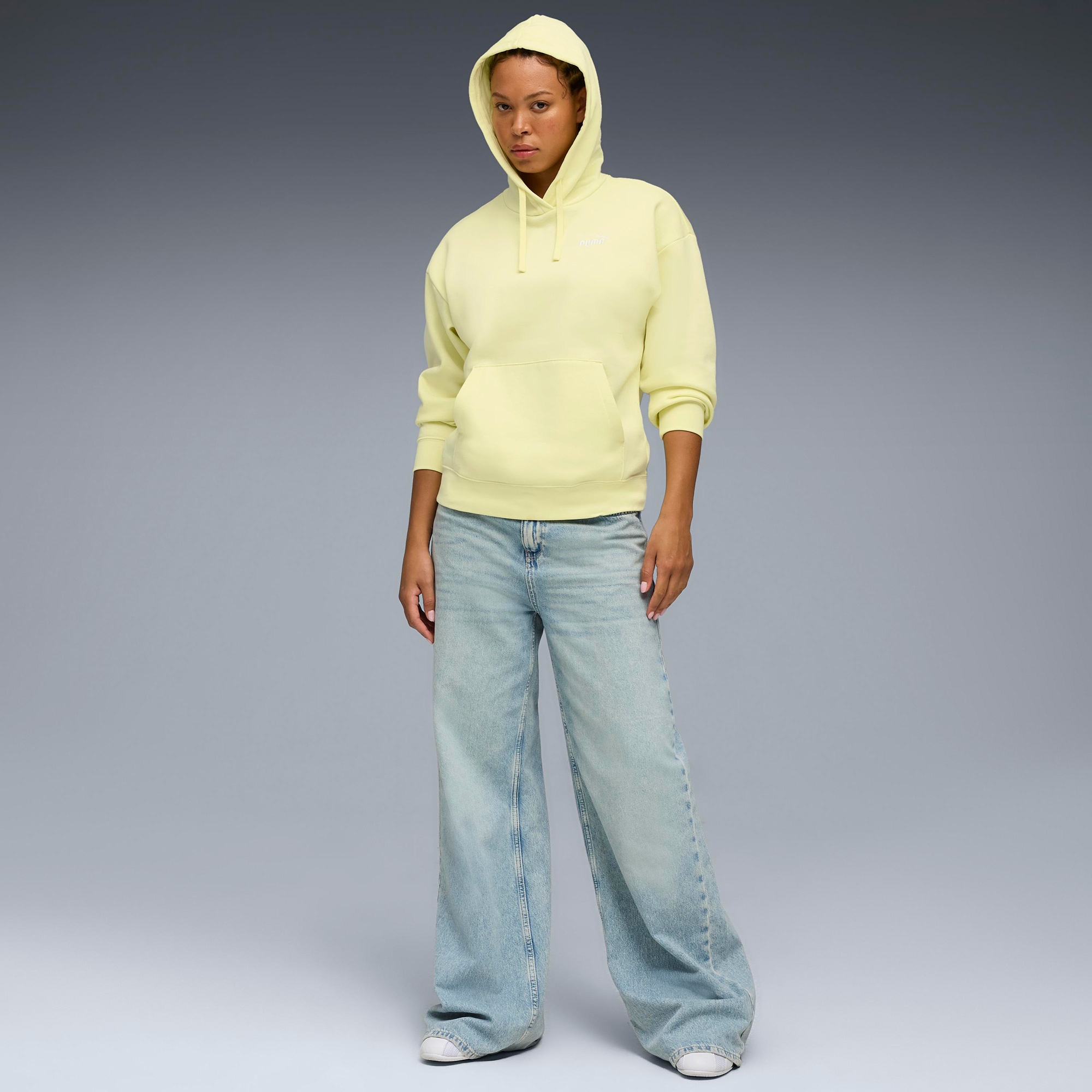 Puma Essential Small No. 1 Logo  Kadın Altın Rengi Sweatshirt