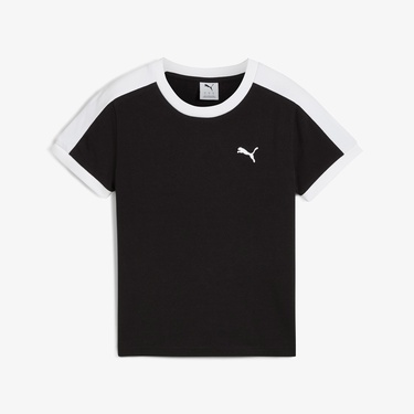  Puma T7 Slim  Kadın Siyah T-Shirt