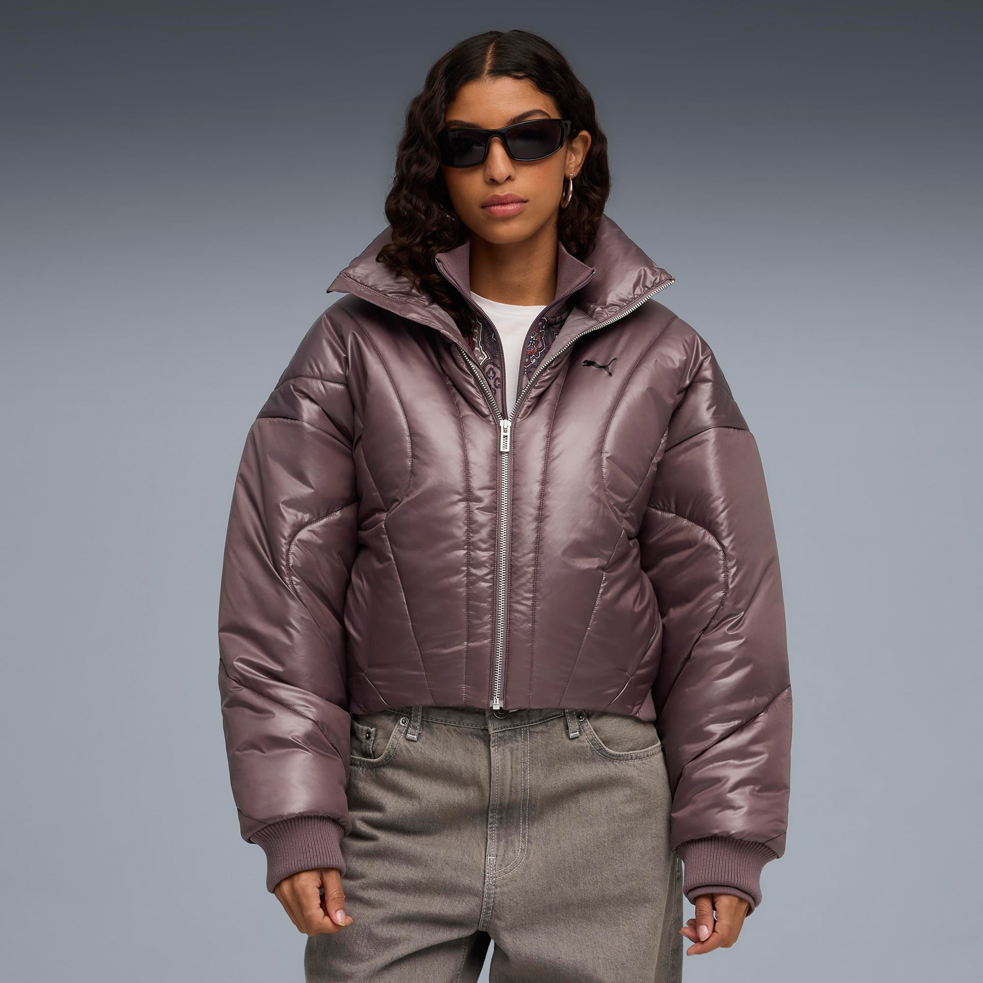  Puma Dare to Puffer Kadın Bordo Mont