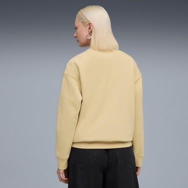  Puma Essential Script Half-Zip Crew Kadın Gri Sweatshirt