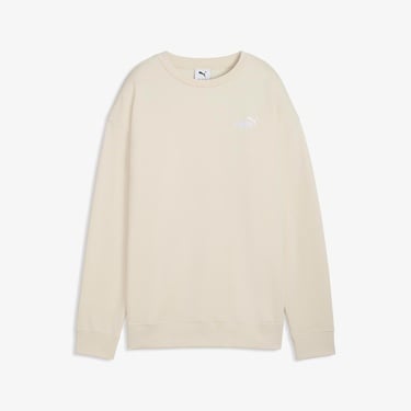  Puma Essential Small Logo Relaxed Kadın Krem Rengi Sweatshirt