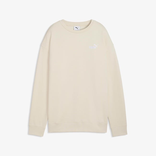  Puma Essential Small Logo Relaxed Kadın Krem Rengi Sweatshirt
