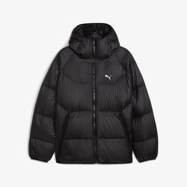  Puma Hooded Down Puffer  Erkek Siyah Mont