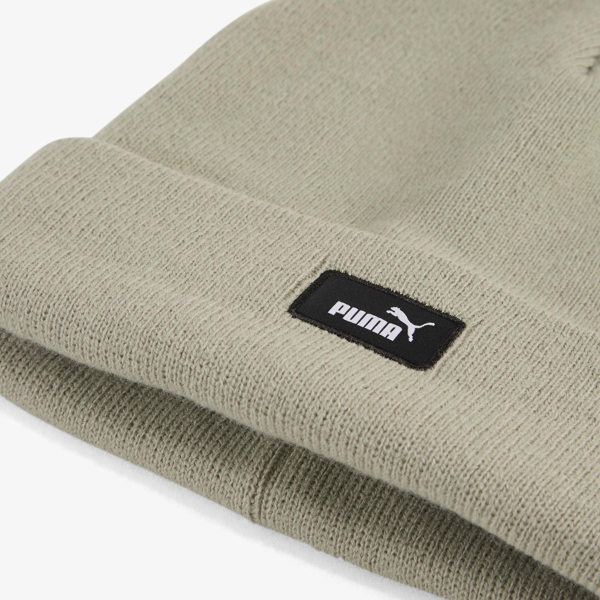 Puma Essential Mid Crown Beanie Unisex Haki Bere