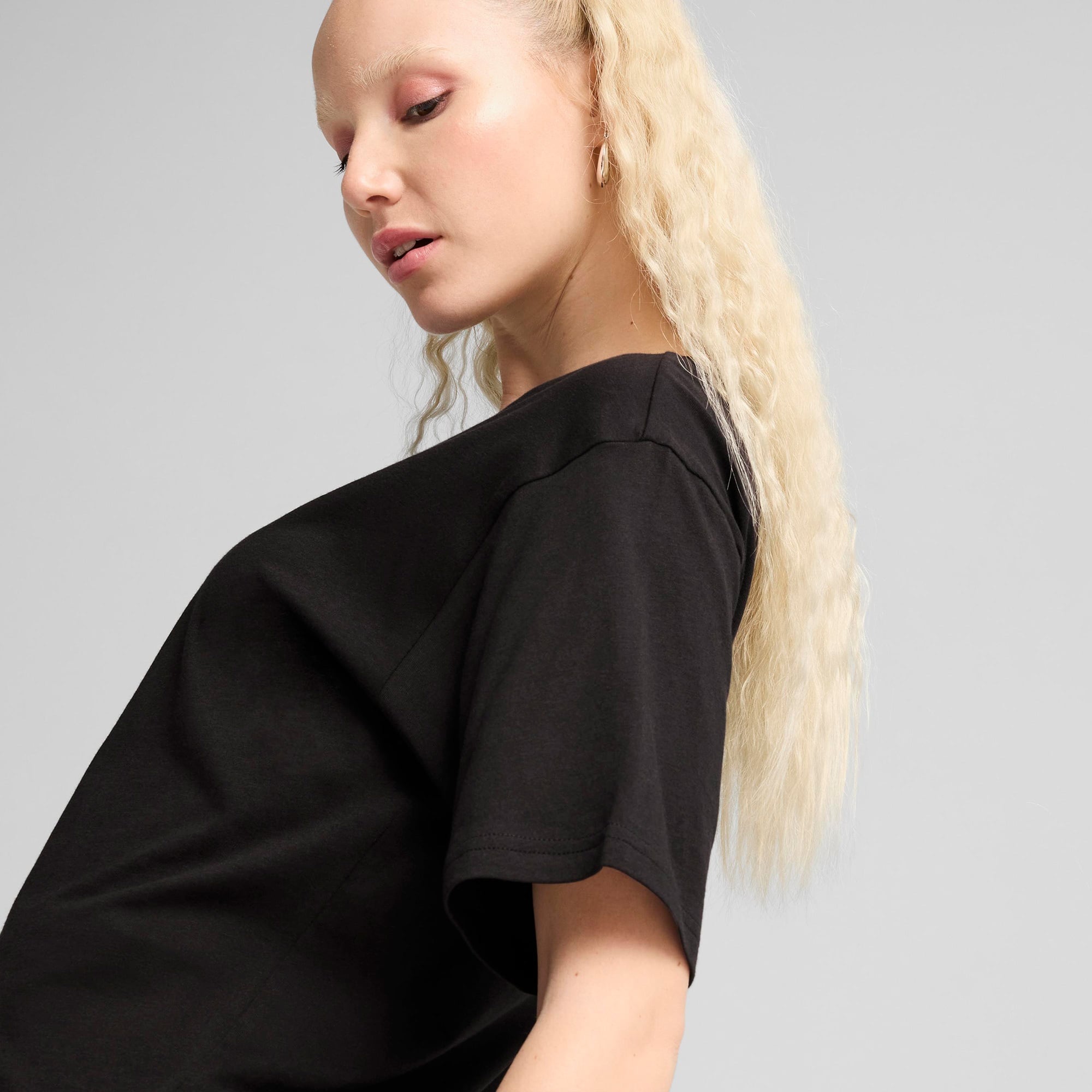 Puma Essential Relaxed  Kadın Siyah T-Shirt