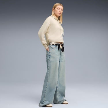  Puma HER Oversized  TR Kadın Beyaz Sweatshirt