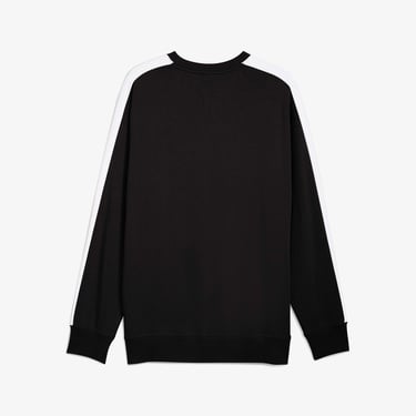  Puma T7 Relaxed Crew Erkek Siyah Sweatshirt