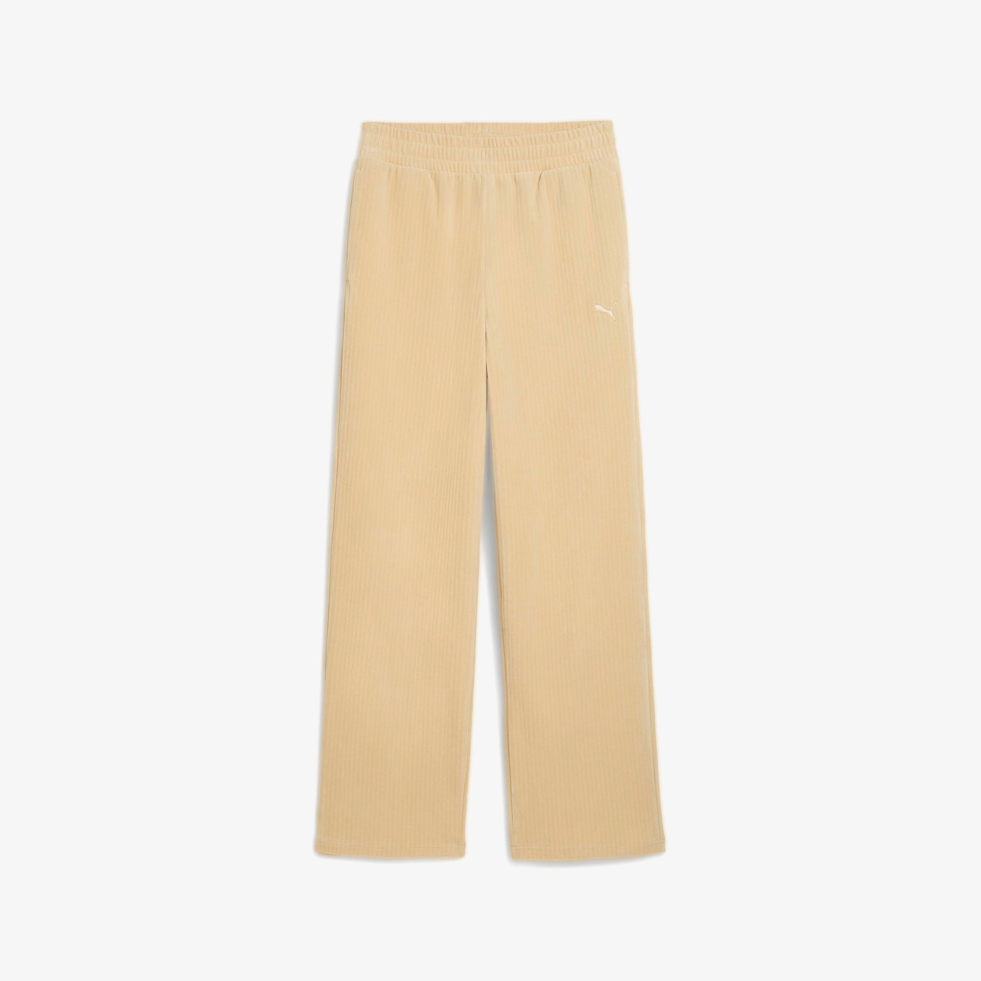 Puma Essential Elevated Velour Kadın Bej Eşofman Altı