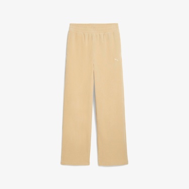  Puma Essential Elevated Velour Kadın Bej Eşofman Altı