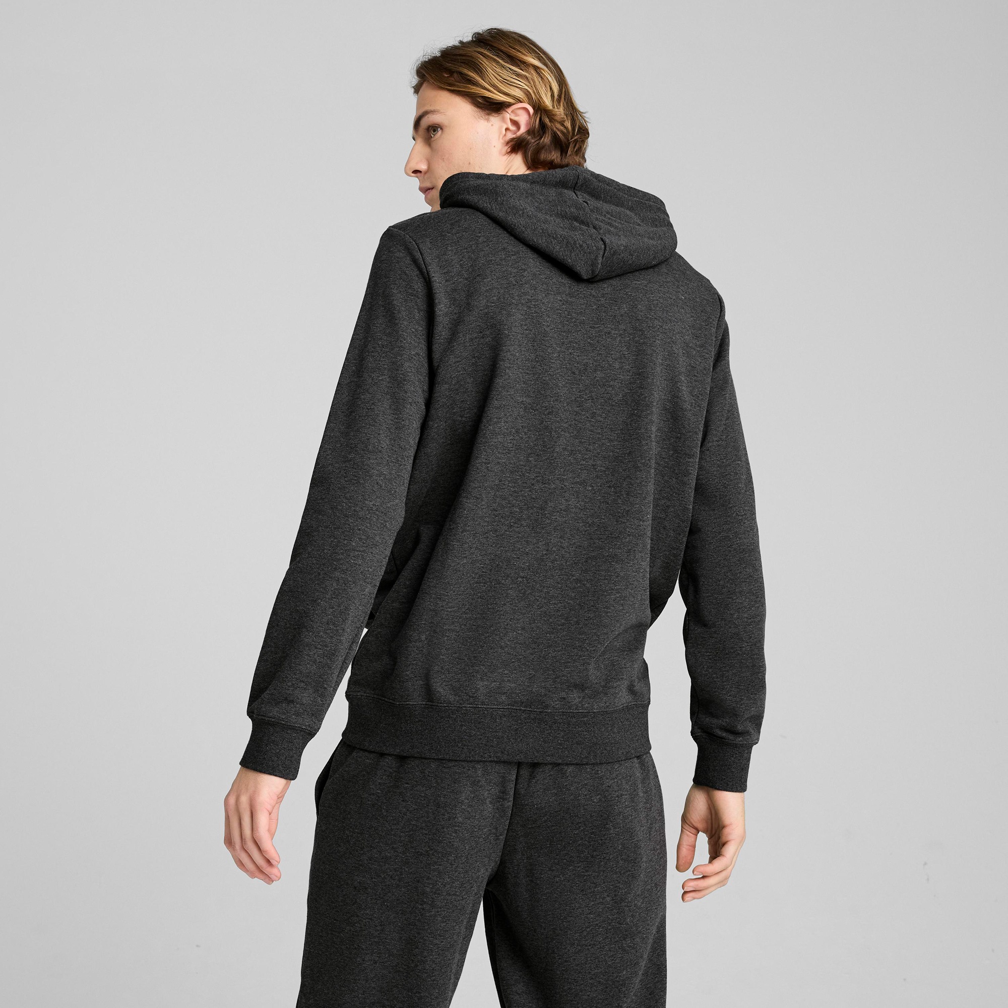 Puma Essential No. 1 Logo  Erkek Koyu Gri Sweatshirt