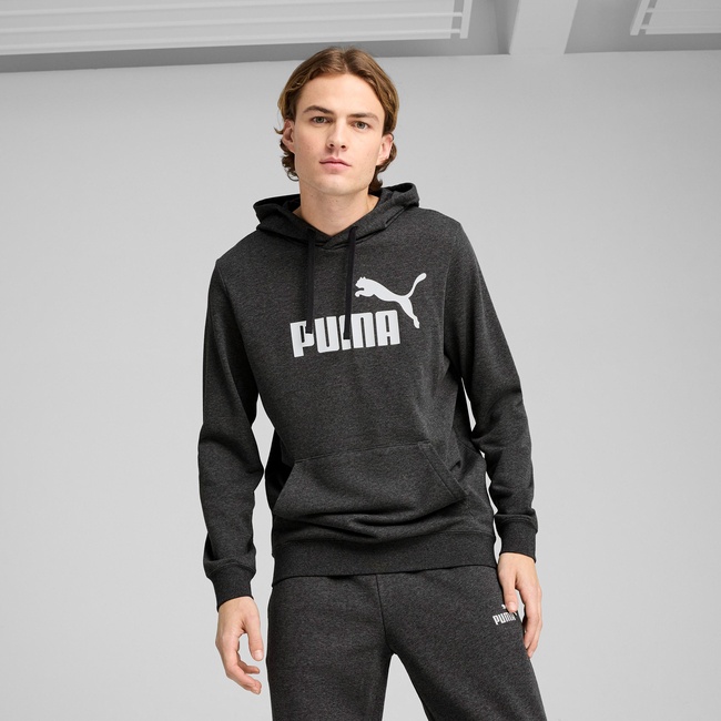  Puma Essential No. 1 Logo  Erkek Koyu Gri Sweatshirt