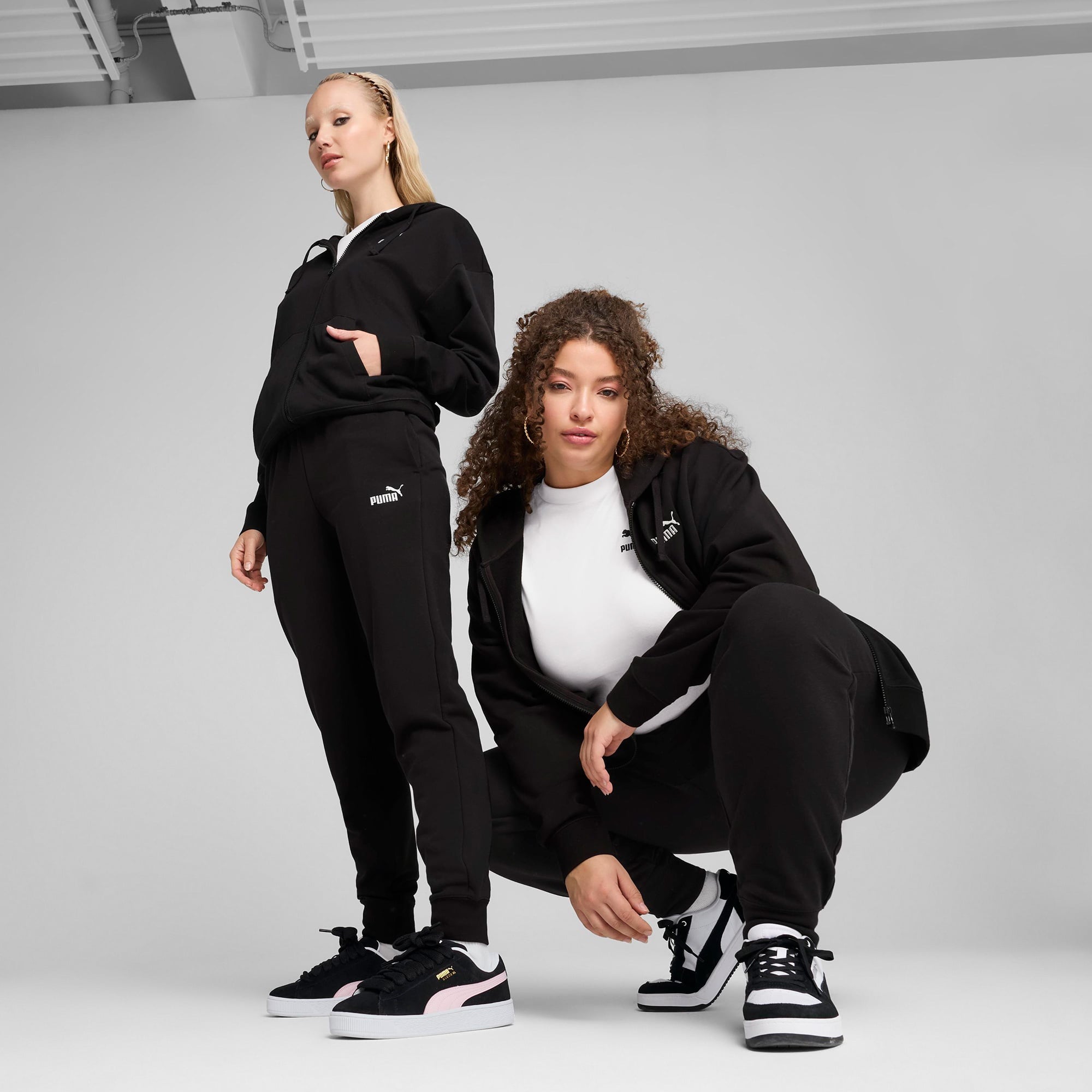 Puma Essential No. 1 Logo Sweats Kadın Siyah Eşofman Altı