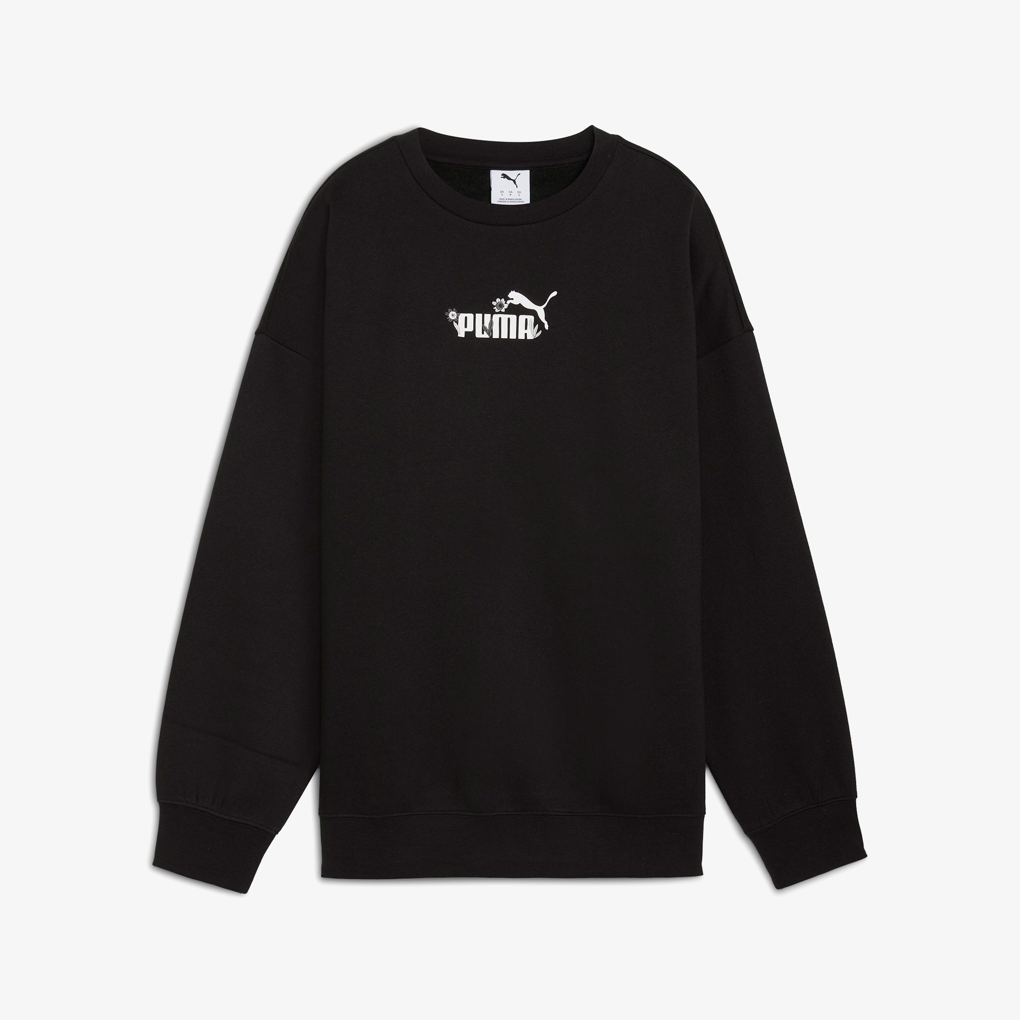 Puma Essential NATURE 2.0  Crew Kadın Siyah Sweatshirt